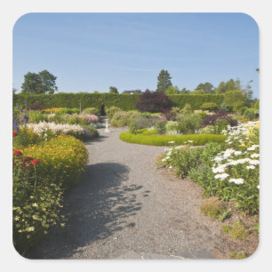 New Brunswick, Kanada. Kingsbrae Garden in St. Quadratischer Aufkleber