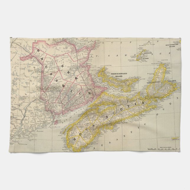 New-Brunswick, Neuschottland Geschirrtuch (Horizontal)