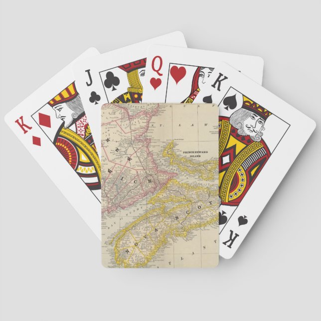 New-Brunswick, Neuschottland Spielkarten (Rückseite)