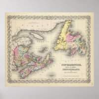 New Brunswick, Nova Scotia, Neufundland