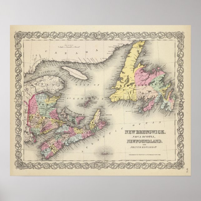 New Brunswick, Nova Scotia, Neufundland Poster (Vorne)