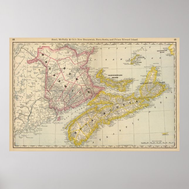 New Brunswick, Nova Scotia Poster (Vorne)