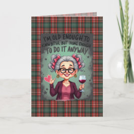 New Brunswick Provincial Tartan Humorous Birthday Karte