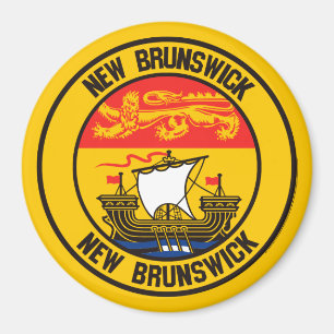 New-Brunswick rundes Emblem Magnet
