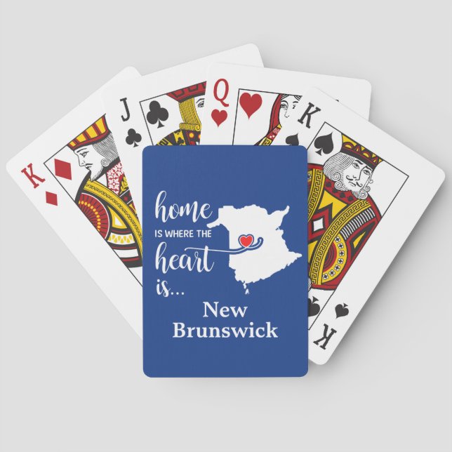 New Brunswick Zuhause ist Wo das Herz ist Spielkarten (Rückseite)