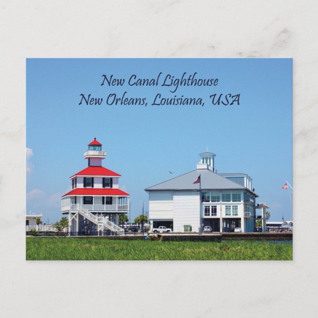 New Canal Lighthouse Louisiana Postcard Postkarte (Vorderseite)