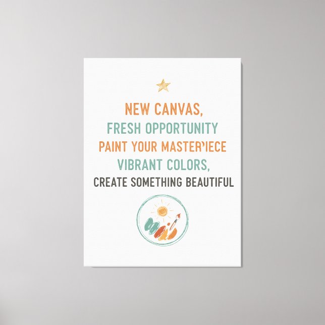 New Canvas Sunrise Leinwanddruck (Vorderseite)