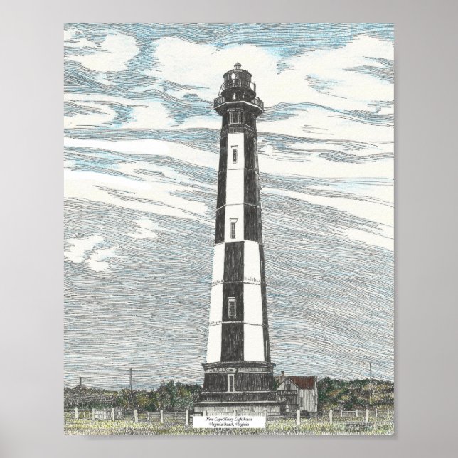 New Cape Henry Lighthouse Poster (Vorne)