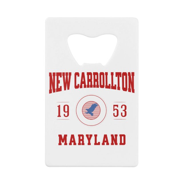 New Carrollton Maryland Uni University Style Geldbeutel Flaschenöffner (Vorderseite)