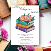 New Chapter Begins Floral Bridal Shower