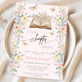 New Chapter Begins Storybook flowers Bridal Shower Einladung