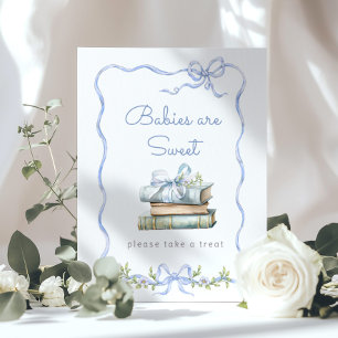 New Chapter Blue bow Babys sind süß Poster