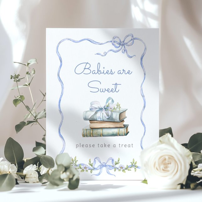 New Chapter Blue bow Babys sind süß Poster (Von Creator hochgeladen)