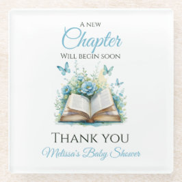 New Chapter Blue Boy Brunch StoryBook Baby Shower Glasuntersetzer