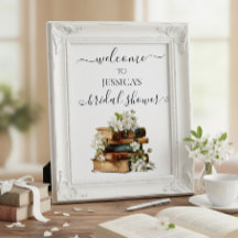 New Chapter Bridal Shower Welcome Sign