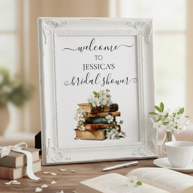 New Chapter Bridal Shower Welcome Sign Poster (Von Creator hochgeladen)