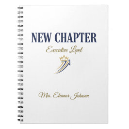 New Chapter Executive Level Personalized Notizblock