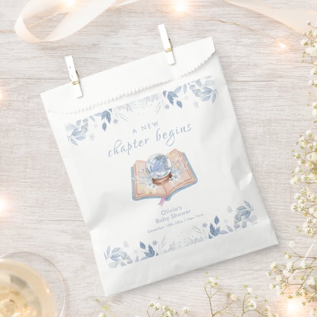 New Chapter Winter Floral Snowball Baby Shower  Geschenktütchen (Ausgeschnitten)