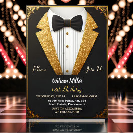 New Chic Anzug Award Men Adult Tuxedo 18. Geburtst Einladung