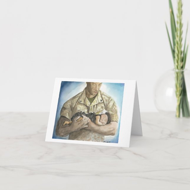 New Dad Feiertagskarte (Vorderseite)