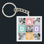 New Dad First Vatertag Familie Foto Grid Schlüsselanhänger<br><div class="desc">Personalisierter Vater-Tag Geschenk für deinen Vater zu feiern Vatertag. Egal, ob es sich um einen neuen Vater, einen Stiefvater, einen alten und klassischen Vater oder einen zukünftigen Vater handelt, die benutzerdefinierte Textfunktion wird Sie abdecken. Sie können den Text in Ihre gewünschte Formulierung ändern und Ihr eigenes Foto hochladen. Holen Sie...</div>