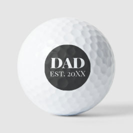 New Dad | Geschenk für Vater Golfer | Grau Golfball
