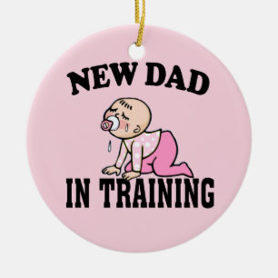 New Dad Girl Keramik Ornament