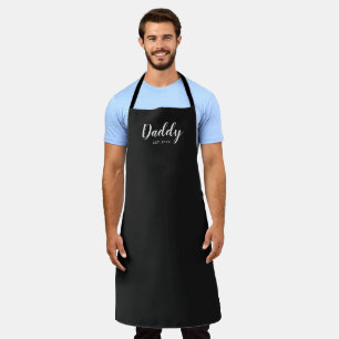 New Daddy Established 2023 Typografie Schürze