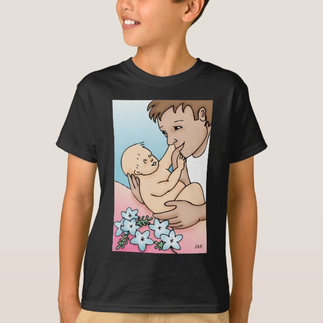 New Daddy und Baby T-Shirt (Vorderseite)