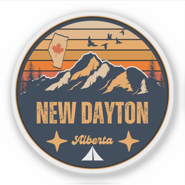 New Dayton, Alberta Aufkleber (Vorderseite)