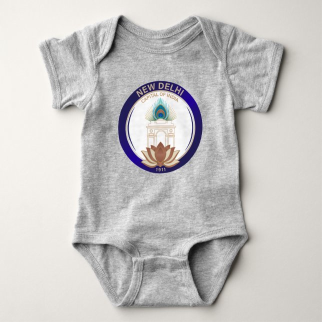 New Delhi India Baby Strampler (Vorderseite)