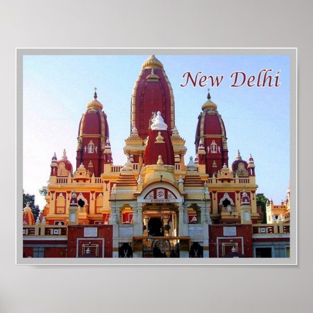 New Delhi - Laxminarayan Temple - Poster (Vorne)