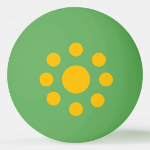 New Design BRASIL Ball Grüner/gelber Ping-Pong Tischtennisball