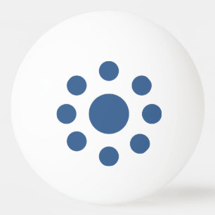 New Design FRANCE Ball Ping-Pong Blanc/Blau Tischtennisball