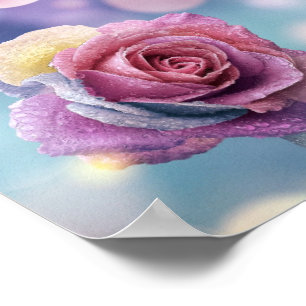New Eden Hummingbird & Rose Poster