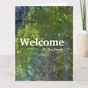 New Employee Welcome Watercolor Card Karte