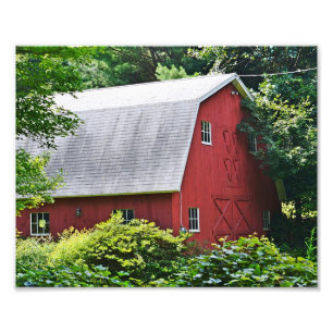 New England Barn Fotodruck