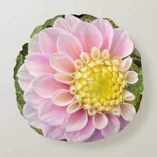 New England Blume Rundes Kissen