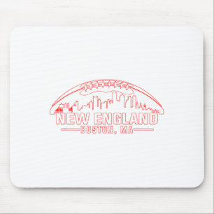 New England Boston City Skyline Kunstwerk Mousepad