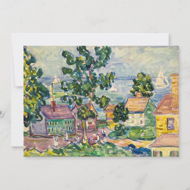 New England Coastal Village | Maurice Prendergast (Vorderseite)