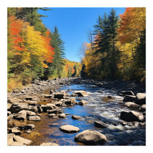 New England farbenfrohe Landschaft, Herbst, Fotodruck