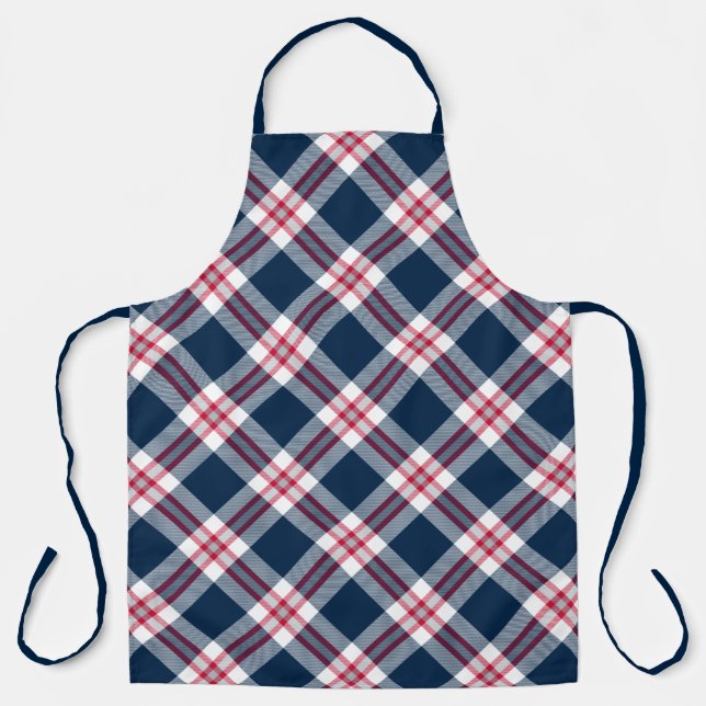 New England Football Karierte Schürze (Vorderseite)