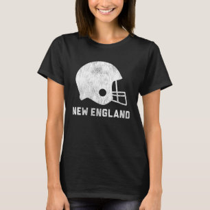 New England Football Vintage Retro Helm T-Shirt