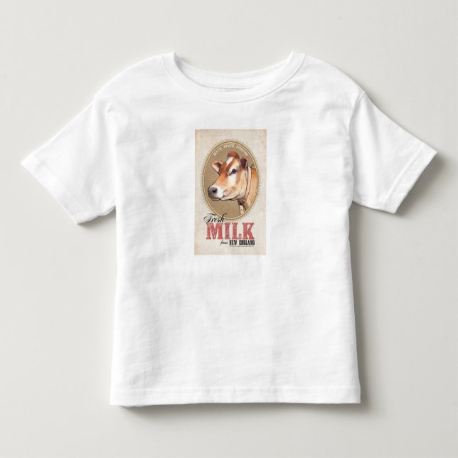 "New England Fresh Milk" Kleinkind T-shirt (Vorderseite)