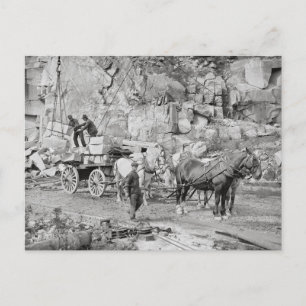 New England Granitsteinbruch, 1908 Postkarte