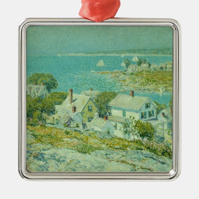 New England Headlands (Küstenlandschaft Art) Ornament Aus Metall (Vorne)