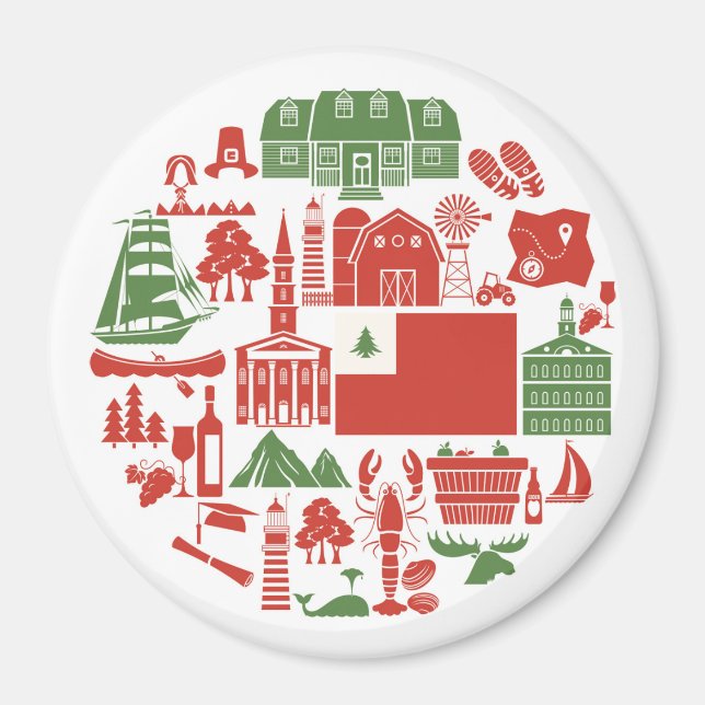 New England Icons Magnet (Vorne)