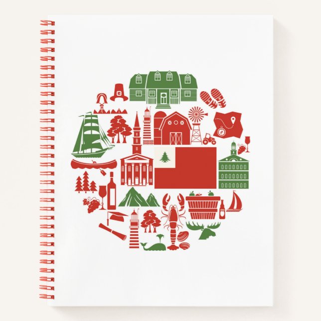 New England Icons Notizbuch (Vorderseite)