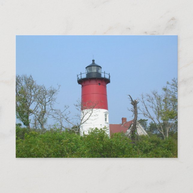 New England Lighthouse Postcard-Nauset Light Postkarte (Vorderseite)