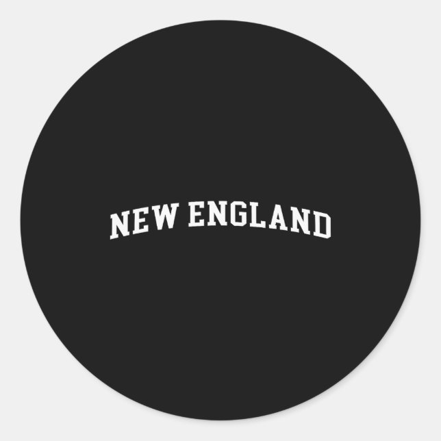 New England  Runder Aufkleber (Vorderseite)